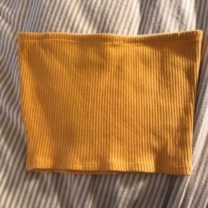 Yellow bandeau top - Urban Outfitters